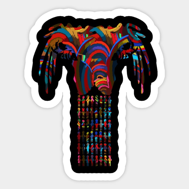 Rasta Tree of Life 1.0 Sticker by 2 souls